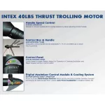 INTEX elektromos csónakmotor, felfújható csónakokhoz, 40 lbs (68631)