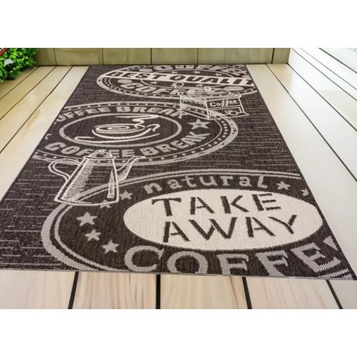 Kabul Sizal szőnyeg Coffe csoki barna 80x200cm szőnyeg