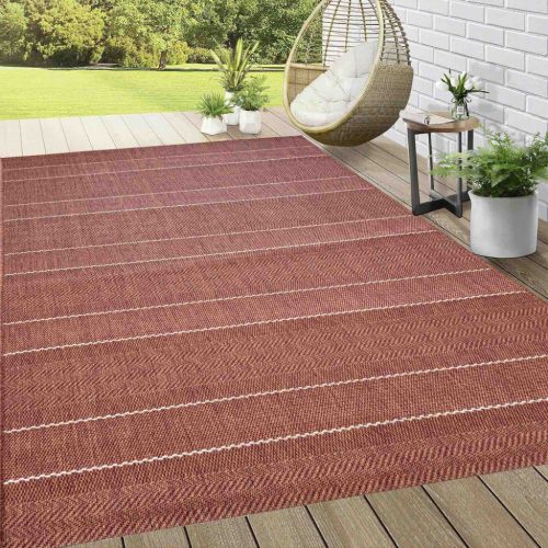 Kabul Sizal szőnyeg Terrakota csíkos 80x200cm szőnyeg