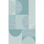 TOP! Berlin E2991 kék 80x150cm- modern színes szőnyeg
