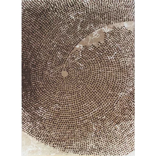 TOP! Ber. DIZAYN 2218 Bézs 160X230Cm Dombor Mintás Szőnyeg