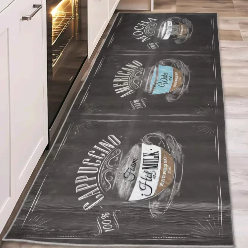 TOP! MY. SIL Konyhai szőnyeg 77x197cm-barna cappuccino