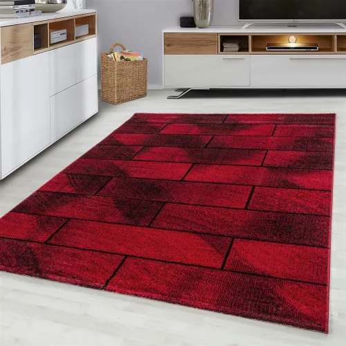 TOP! Ay. beta 1110 piros  200x290cm kockás szőnyeg