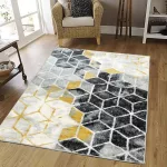 TOP! Den. Promo 2408 sárga 120x170cm modern szőnyeg