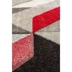 TOP! FL. AURORA SZÜRKE/PIROS 160X230 szőnyeg