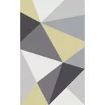 TOP! Berlin F8001 sárga-szürke 60x100cm- modern szőnyeg