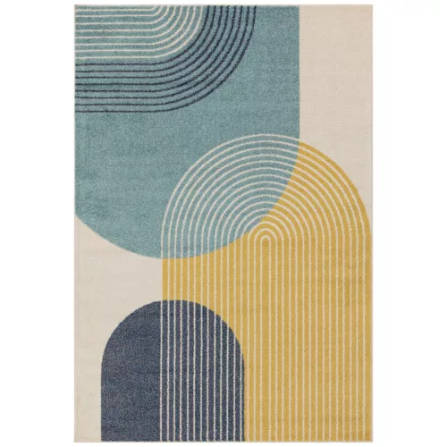 TOP! ASY Muse 120x170cm Blue Retro Rug MU15 szőnyeg