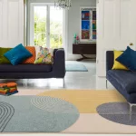 TOP! ASY Muse 120x170cm Blue Retro Rug MU15 szőnyeg