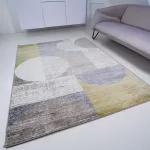 TOP! Berlin E2991 sárga 80x150cm- modern színes szőnyeg