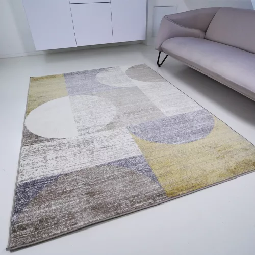 TOP! Berlin E2991 sárga 80x150cm- modern színes szőnyeg