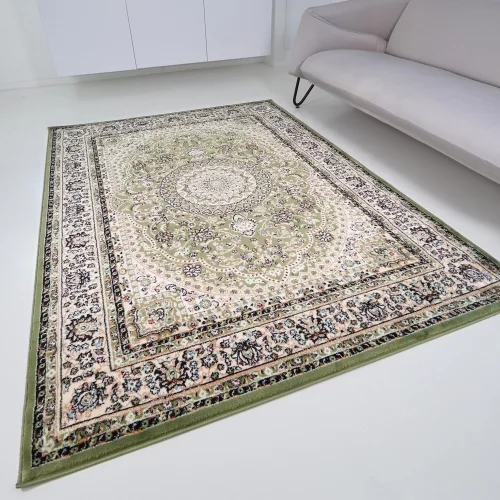 TOP! Tebriz 6448 zöld 160x220cm-klasszikus szőnyeg