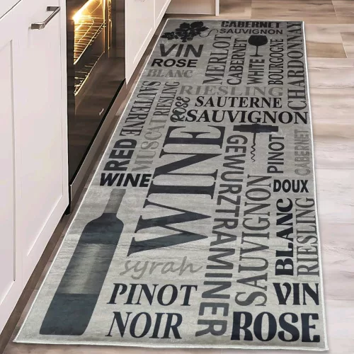 TOP! MY. SIL Konyhai szőnyeg 57x197cm-wine oliva