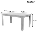 TOP! Lola 4+1 étkező garnitúra fekete-fehér