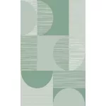 TOP! Berlin E2991 zöld 80x150cm- modern színes szőnyeg