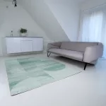 TOP! Berlin E2991 zöld 80x150cm- modern színes szőnyeg