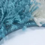 TOP! Ay. life 1501 türkiz 80x150cm - kockás shaggy szőnyeg