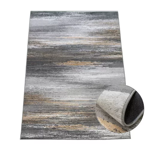 TOP! Ber. Accra 6505 szürke bézs (rózsaszín) 120 x 170 cm szőnyeg