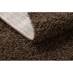 TOP! Kab. Szőnyeg, futószőnyeg SOFFI shaggy 2cm barna -80x250 cm