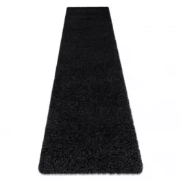   TOP! Kab. Szőnyeg, futószőnyeg SOFFI shaggy 2cm fekete -70x200 cm