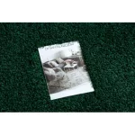 TOP! Kab. Szőnyeg, futószőnyeg SOFFI shaggy 2cm zöld -70x200 cm