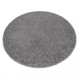 TOP! Kab. Szőnyeg SOFFI kör shaggy 2cm szürke kör 120 cm