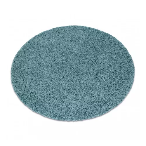 TOP! Kab. Szőnyeg SOFFI kör shaggy 2cm kék kör 100 cm