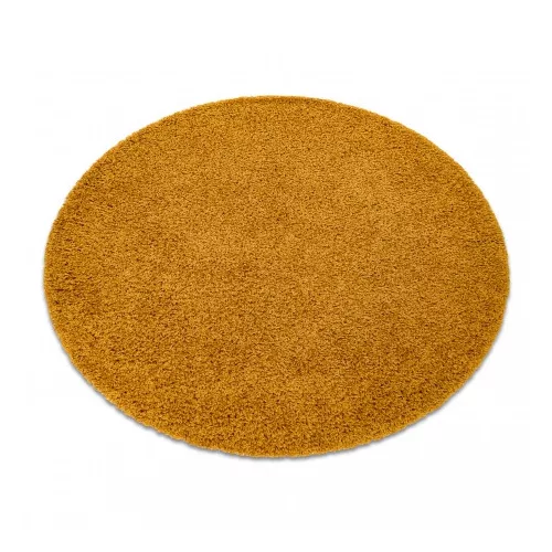 TOP! Kab. Szőnyeg SOFFI kör shaggy 2cm arany kör 80 cm