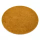 TOP! Kab. Szőnyeg SOFFI kör shaggy 2cm arany kör 80 cm