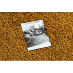 TOP! Kab. Szőnyeg SOFFI kör shaggy 2cm arany kör 80 cm