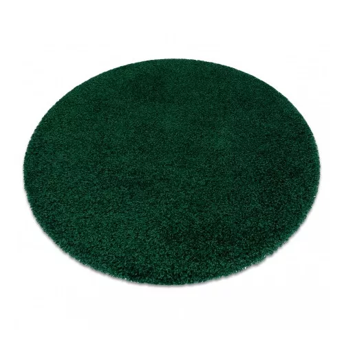 TOP! Kab. Szőnyeg SOFFI kör shaggy 2cm üveg zöld kör 80 cm