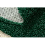 TOP! Kab. Szőnyeg SOFFI kör shaggy 2cm üveg zöld kör 80 cm