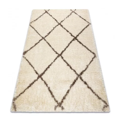 TOP! Kab. Szőnyeg FLUFFY 2373 shaggy - krém / bézs 80x150 cm
