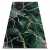 TOP! Kab. EMERALD szőnyeg 1018 glamour, elegáns márvány üveg zöld / arany 240x330 cm