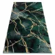 TOP! Kab. EMERALD szőnyeg 1018 glamour, elegáns márvány üveg zöld / arany 240x330 cm