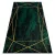 TOP! Kab. EMERALD szőnyeg 1022 glamour, elegáns geometriai, márvány üveg zöld / arany 200x290 cm
