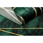 TOP! Kab. EMERALD szőnyeg 1022 glamour, elegáns geometriai, márvány üveg zöld / arany 200x290 cm