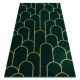 TOP! Kab. EMERALD szőnyeg 1021 glamour, elegáns art deco, üveg zöld / arany 80x150 cm