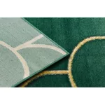 TOP! Kab. EMERALD szőnyeg 1021 glamour, elegáns art deco, üveg zöld / arany 80x150 cm