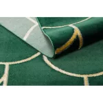 TOP! Kab. EMERALD szőnyeg 1021 glamour, elegáns art deco, üveg zöld / arany 80x150 cm