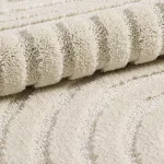 TOP! Ay. ART 1121 120 x 120 cm krém shaggy szőnyeg - kör