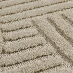 TOP! Ay. ART 1121 80 x 80 cm bézs shaggy szőnyeg - kör