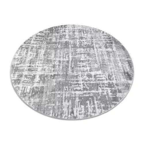 TOP! Kab. Modern MEFE Kör szőnyeg 8722 Vonalak vintage - szürke / fehér kör 160 cm