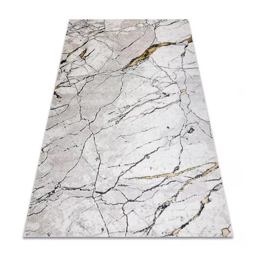 TOP! Kab. Modern GLOSS szőnyeg 529A 53 Márvány , kő, elegáns, glamour elefántcsont / bézs 200x290 cm