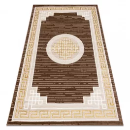   TOP! Kab. Modern MEFE szőnyeg 9096 görög kulcs - bézs / barna 140x190 cm