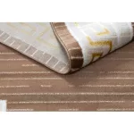 TOP! Kab. Modern MEFE szőnyeg 9096 görög kulcs - bézs / barna 140x190 cm