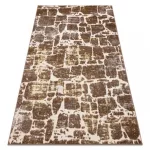 TOP! Kab. Modern MEFE szőnyeg 6184 - sötét bézs 160x220 cm