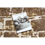 TOP! Kab. Modern MEFE szőnyeg 6184 - sötét bézs 200x290 cm