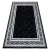 TOP! Kab. Modern GLOSS szőnyeg 2813 87 elegáns, görög fekete / szürke 80x200 cm