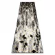 TOP! Kab. Modern GLOSS szőnyeg, futószőnyeg 409A 82 Kocka elegáns, glamour, art deco fekete / szürke / arany 60x300 cm