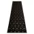 TOP! Kab. Modern GLOSS szőnyeg, futószőnyeg 409C 86 Kocka elegáns, glamour, art deco fekete / arany 60x300 cm